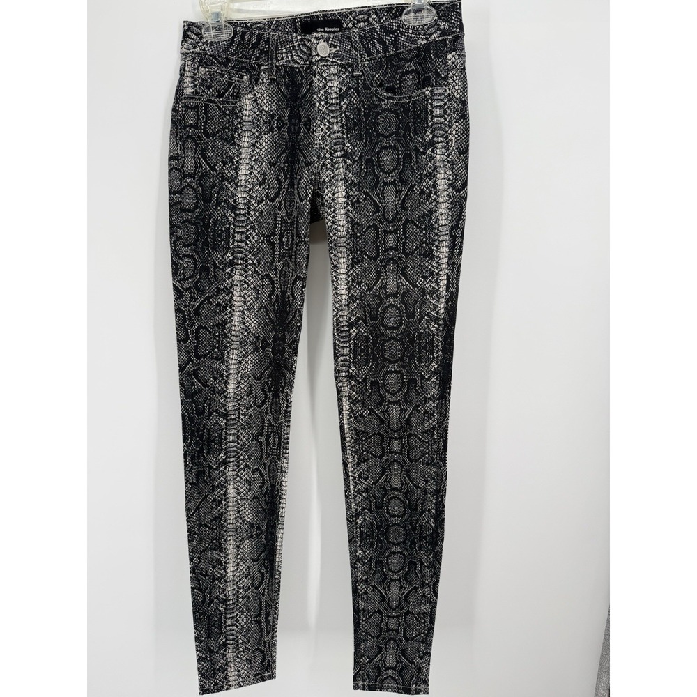 The Kooples Women Skin Fit Snake‎ Print Low Rise Skinny Jeans Pant SZ 26 Stretch